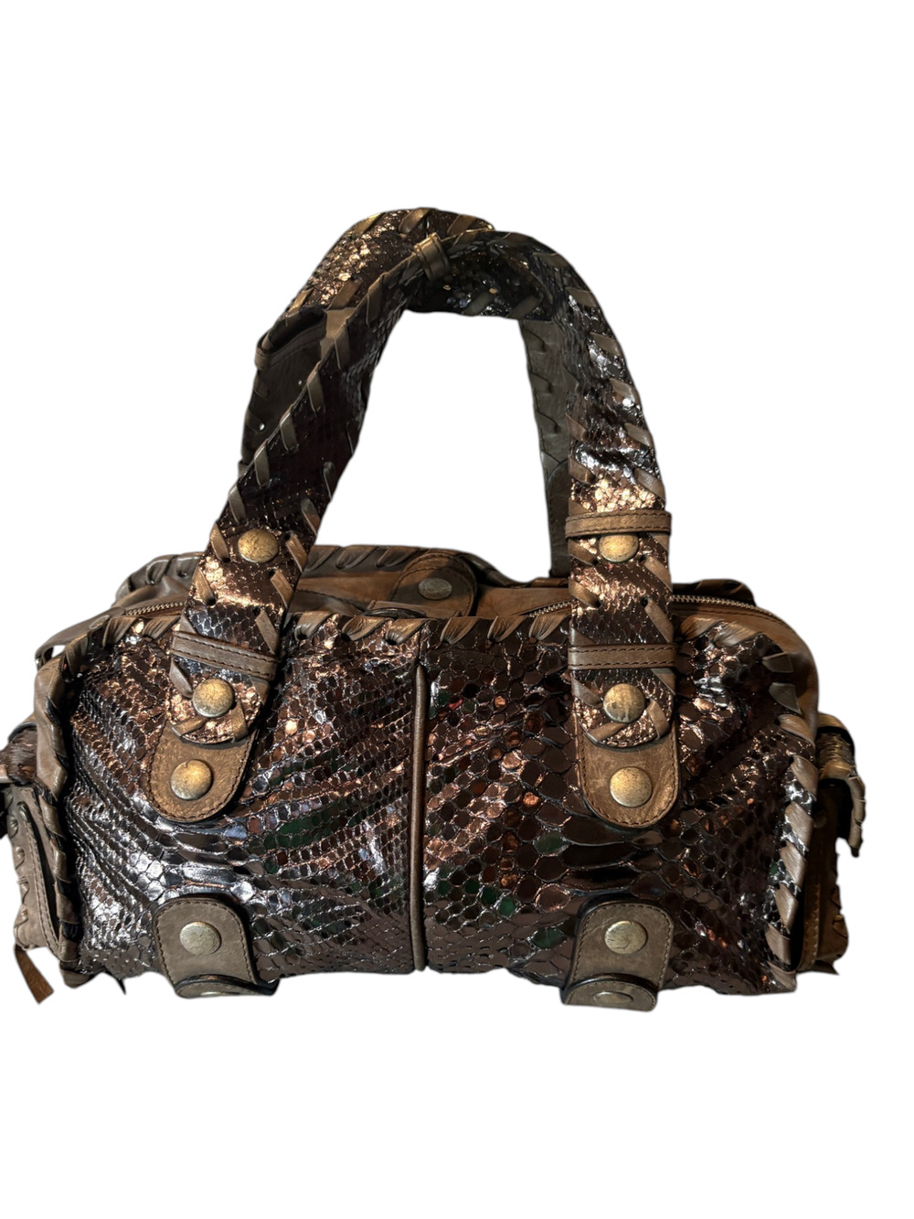 7494 - Chloe Python Silverado in Metallic Bronze